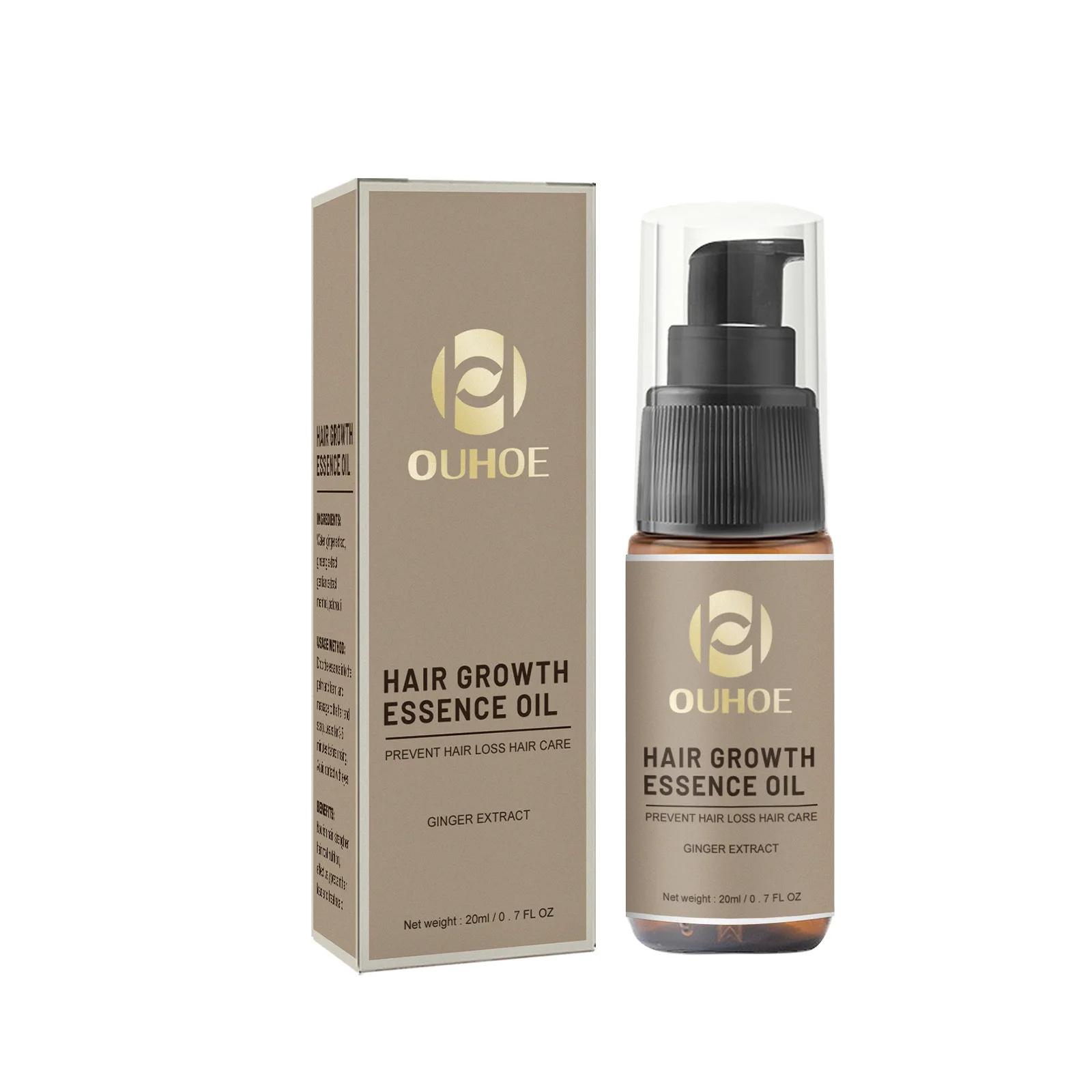 Ginger Hair Growth Spray Serum for Anti Loss Thinning Repairing Nourish Hair Roots Regrowth Treatment Beauty Hair Care Product