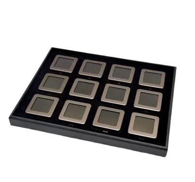 High-end custom gemstone metal box loose diamond gemstone storage display panel
