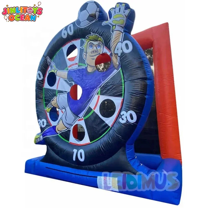 Inflatable 3D Penalty Shootout Game Inflatable Football Interactive Game Inflatable Shooting