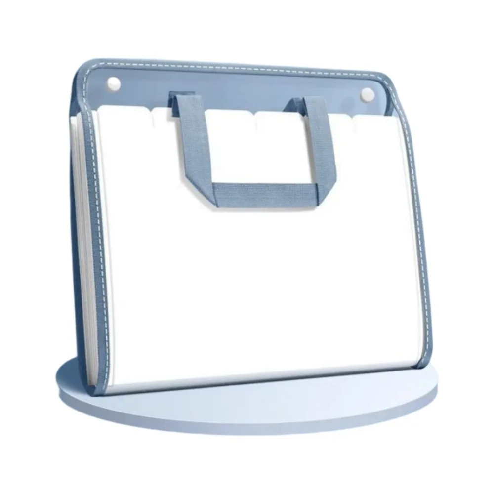 

New 13-Pockets Accordion File Folder Transparent Waterproof File Folder Large Capacity Flip Design File Bag For School Office