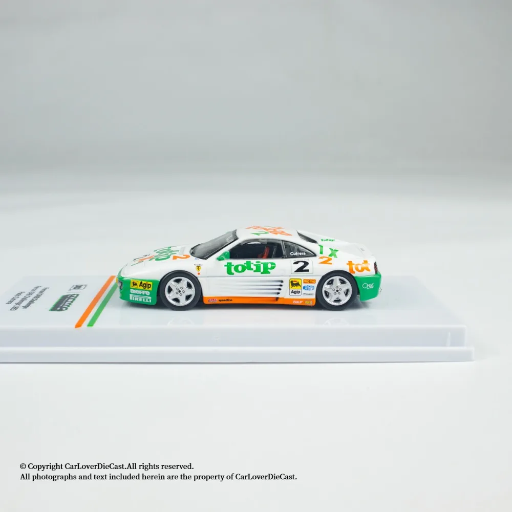 Tarmac Works 1:64 Ferrari 348 Challenge 1993 Alloy Premium Diecast لعبة مجسمة قطعة عرض قابلة للجمع