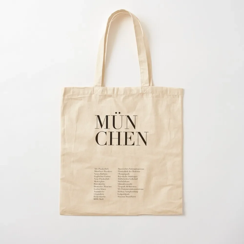 München Monuments Tote Bag Customizable tote bag tote bags aesthetic