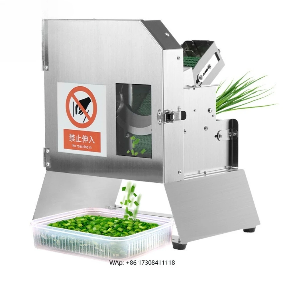 

Industrial electric crawler vegetable slicer: Durable track ensures stable transportation; can process tomatoes, apples, and car