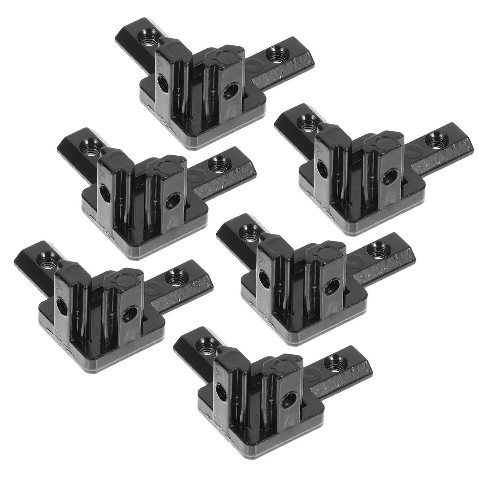 

6 Pcs Black Aluminum Extrusion Connector 3 Way End Corner Brackets for Slot 2020 Series Hidden Design Stable Construction CNC