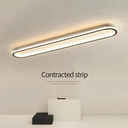 Modern LED Ceiling Light Oval Black Aisle 40/60/80cm Ceiling Light For Bedroom Porch Living Room LED Indoor Lamps and Lighting