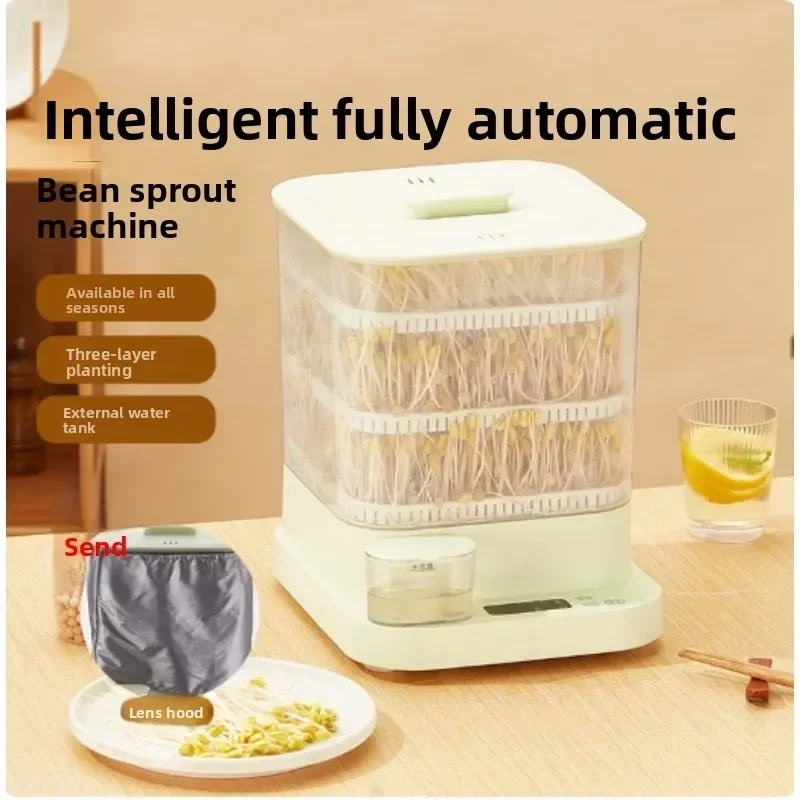 Household Automatic Smart Bean Sprout Machine, Seed Sprouting Germination Device for Mung Bean and Soybean Home Growing