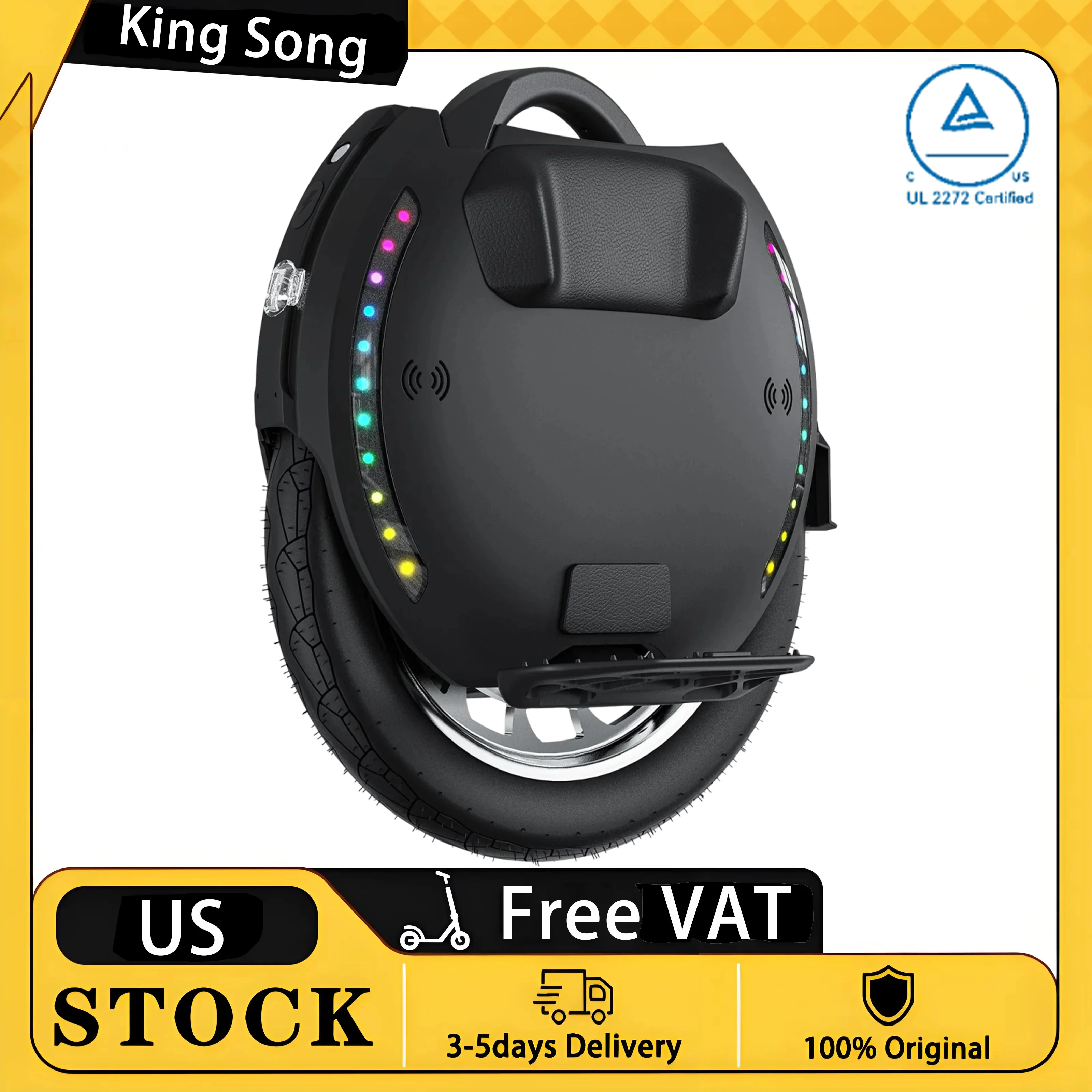 

Электрический моноцикл KingSong 18XL | Электросамокат для взрослых с пиковой мощностью двигателя 4000 Вт, аккумулятором 1554 Вт·ч, интеллектуальной системой BMS, скоростью 50 км/ч, запасом хода 140 км, сертификацией UL 2272.