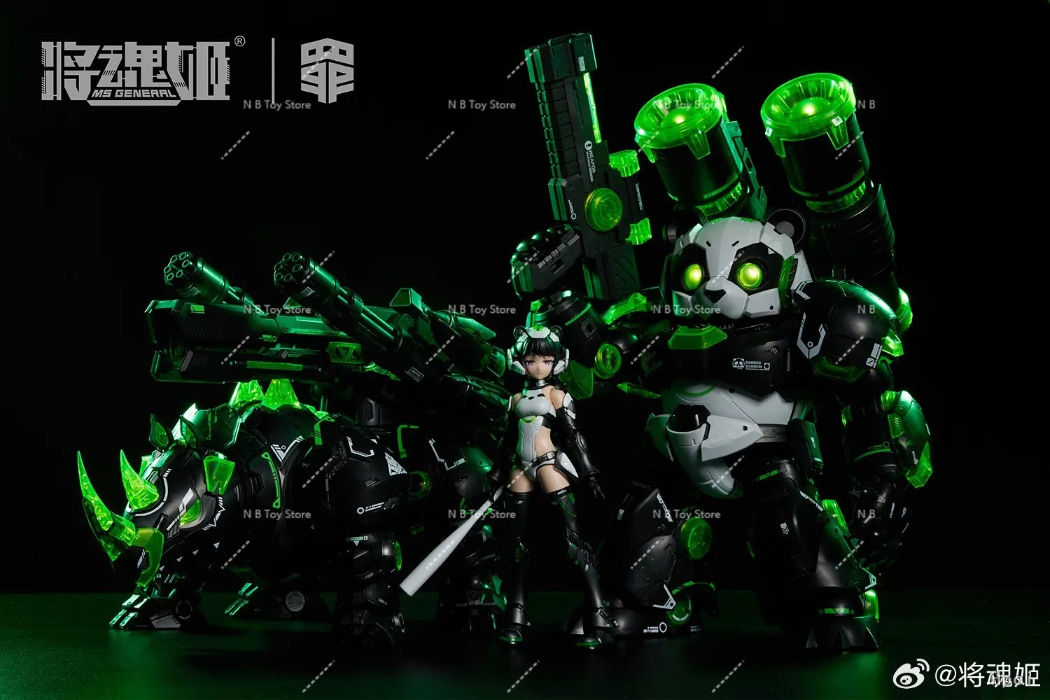 Auf Lager MS General Soul Princess Sin Series Lazy Pink Bear + Rhino Seven Deadly Sins Series Zusammengebautes Modell Spielzeugsammlung Geschenk