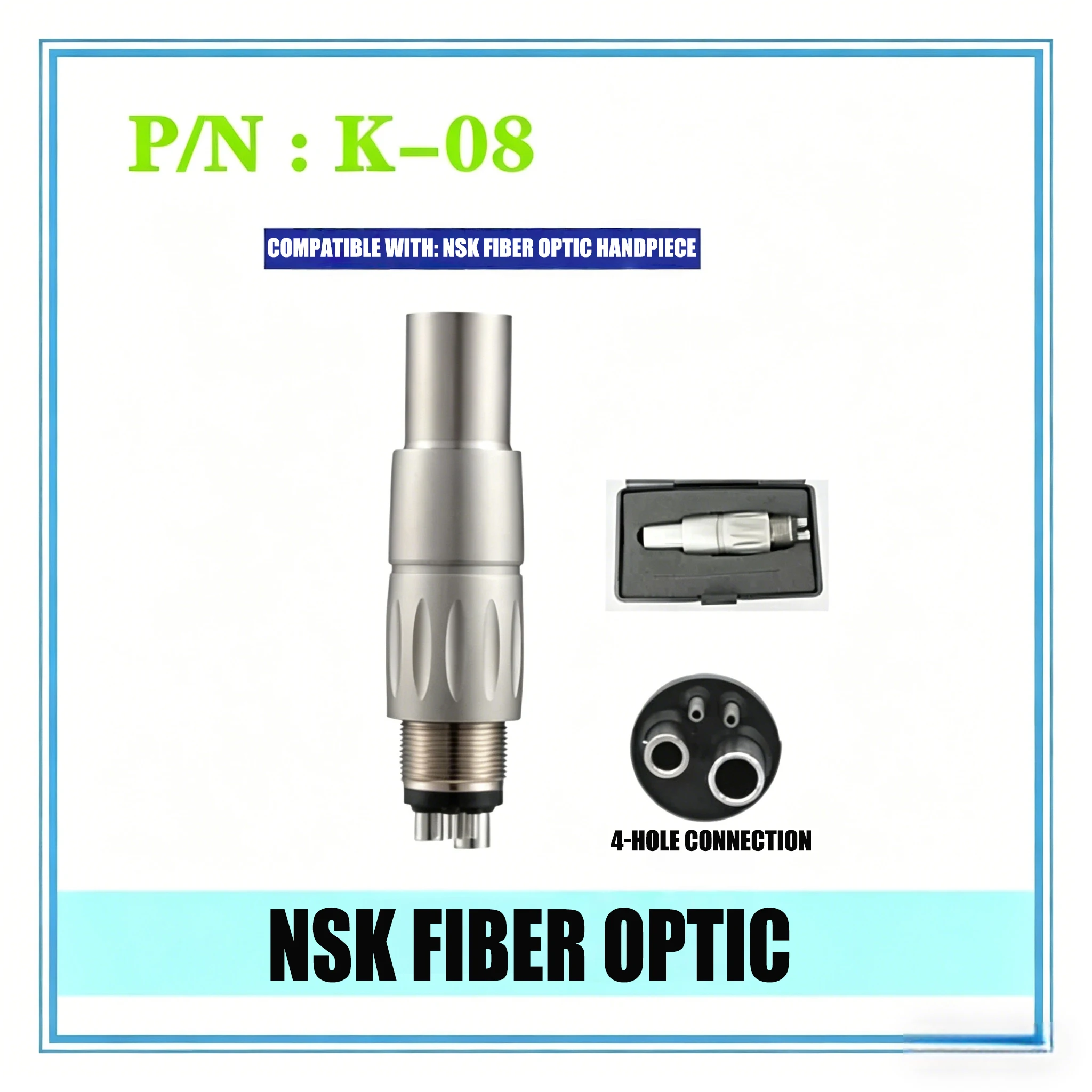 Dental 4/6Hole Quick Coupler Swivel Coupling For N*K QD-J KV Sr SIN*L High Speed Handpiece LED Coupling Type For Air Turbine