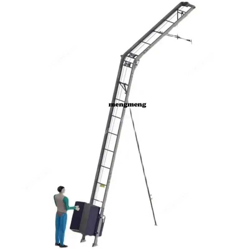 

New assembled elevator solar panel electric aluminum alloy track elevator photovoltaic crane hoist easy assemble and transport
