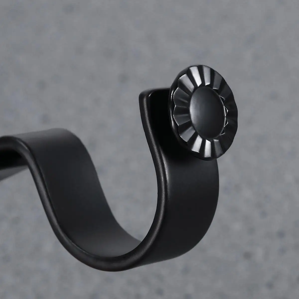 Curtain Rod Bracket Home Decor Mounting Holder Heavy Wall-mounted Pole Drapery Window Treatment Adjustable