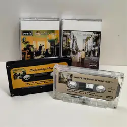 Britpop Oasis Liam Gallagher Music Tape Definitely Maybe Album Cassettes Cosplay Walkman Recorder Car Soundtracks Box Collection