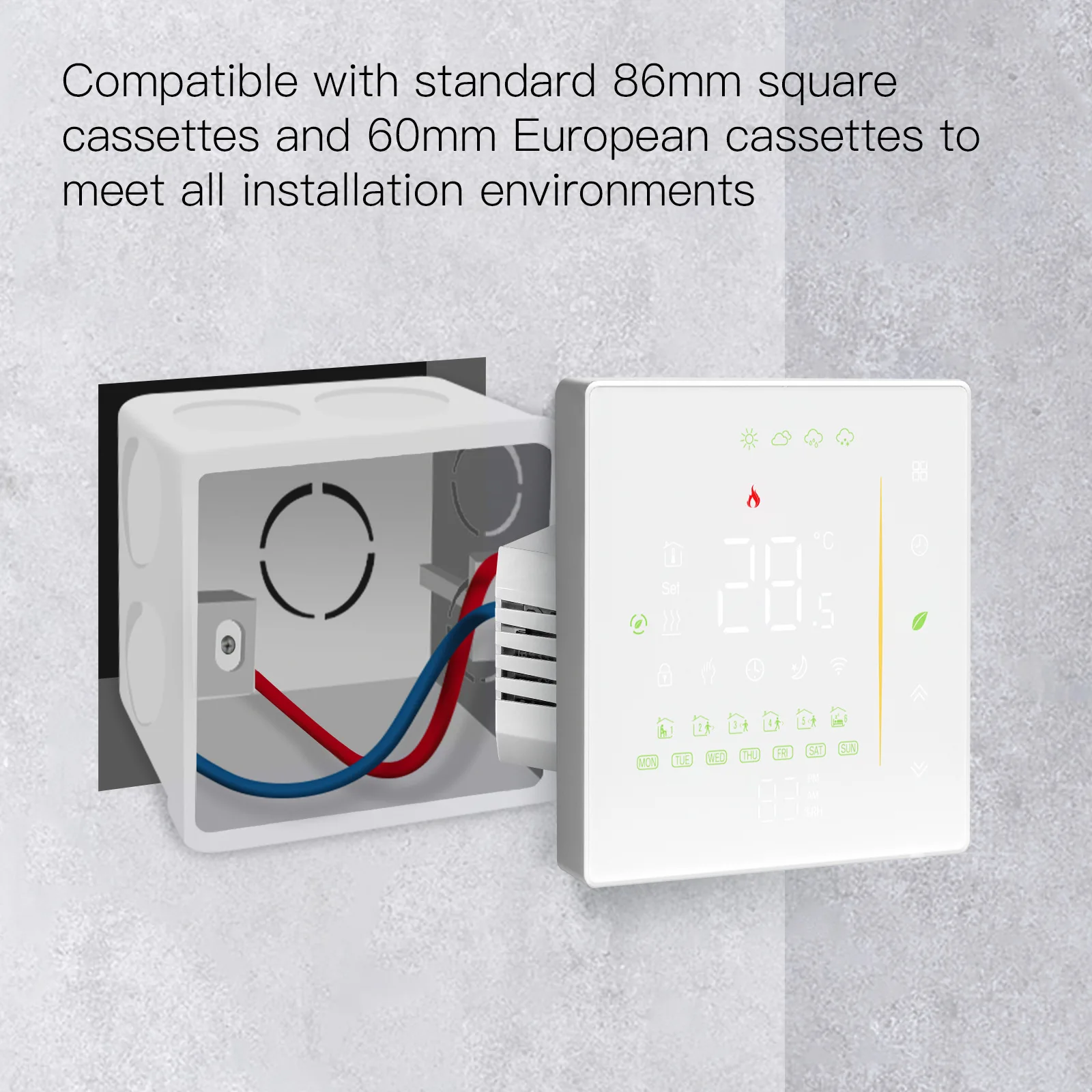 Tuya WiFi Smart Home Thermostat Switch Energy Saving Temperature Controller for Water Electric and Boiler Floor Heating