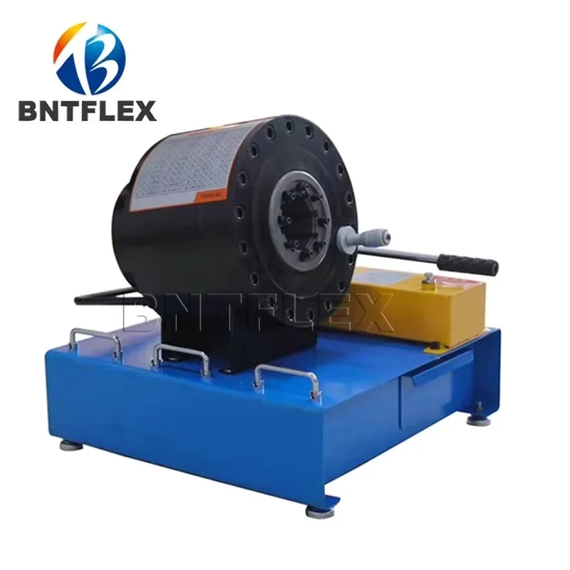 BNT30F Manual 2 Inch Hydraulic Hose Crimper 10 Dies Factory Applicable Rubber New include Pump Motor Engine Gear Bearing PLC