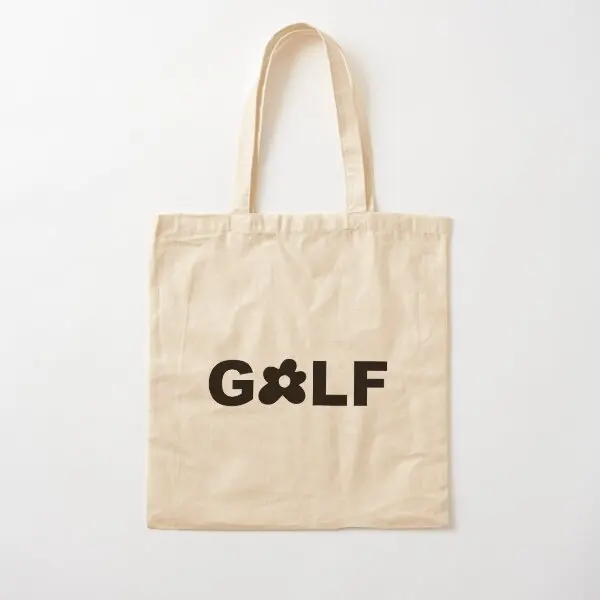 Preto golfe le flleur logotipo algodão dhr bolsa de lona unisex bolsa tecido senhoras tote mercearia moda impressa casual