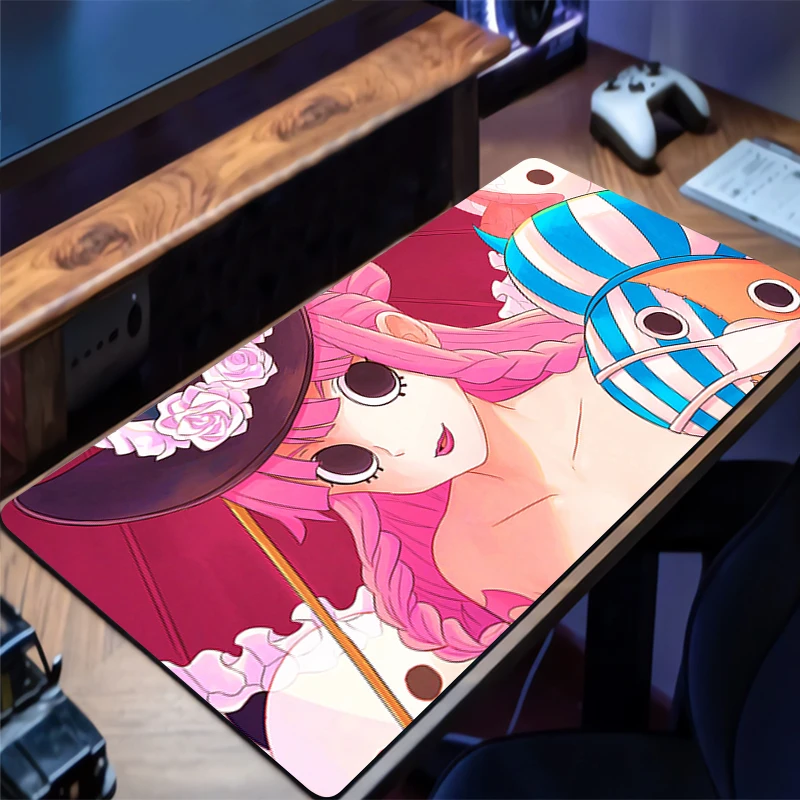 

Mouse Pad Gamer Anti-slip Anime Desk Mat Gaming PC Accessories Tablet Pad Large One Piece Perona Mousepad Extended Keyboard Mat