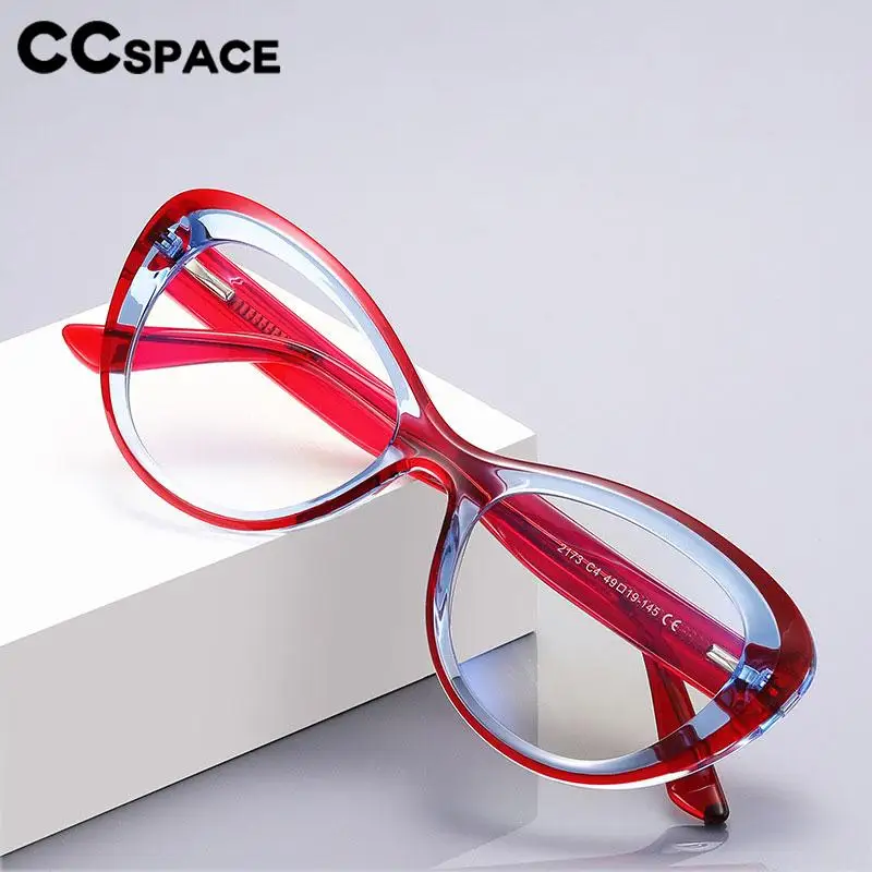 

57389 Butterfly Frame Anti Blue Light Glasses Fashion Oval Optical Spectacles Frames Tr90 Spring Hinge Prescription Eyeglass