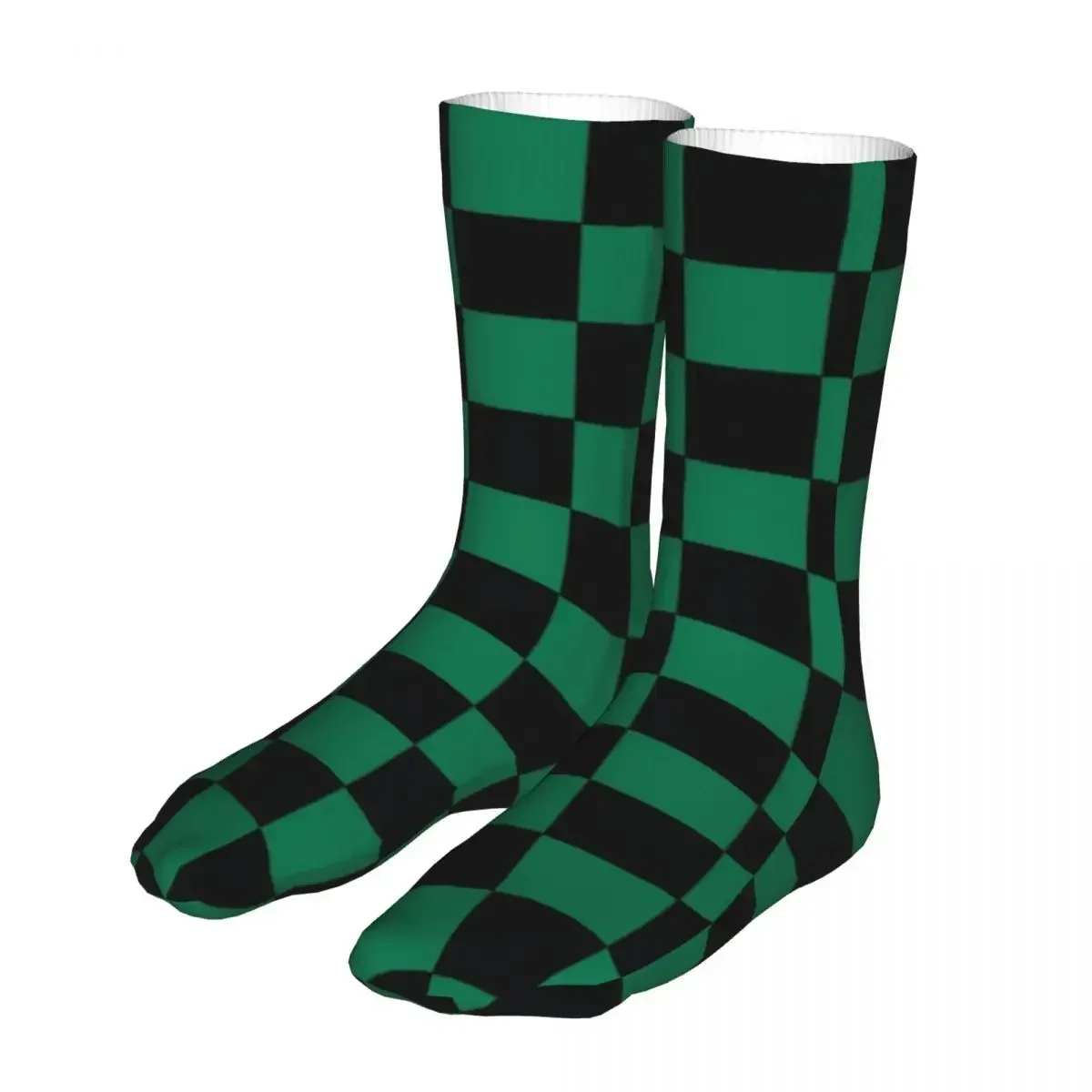 Anime Socks Men Women Polyester Casual Checkerboard  High Quality Spring Autumn Winter  Gift