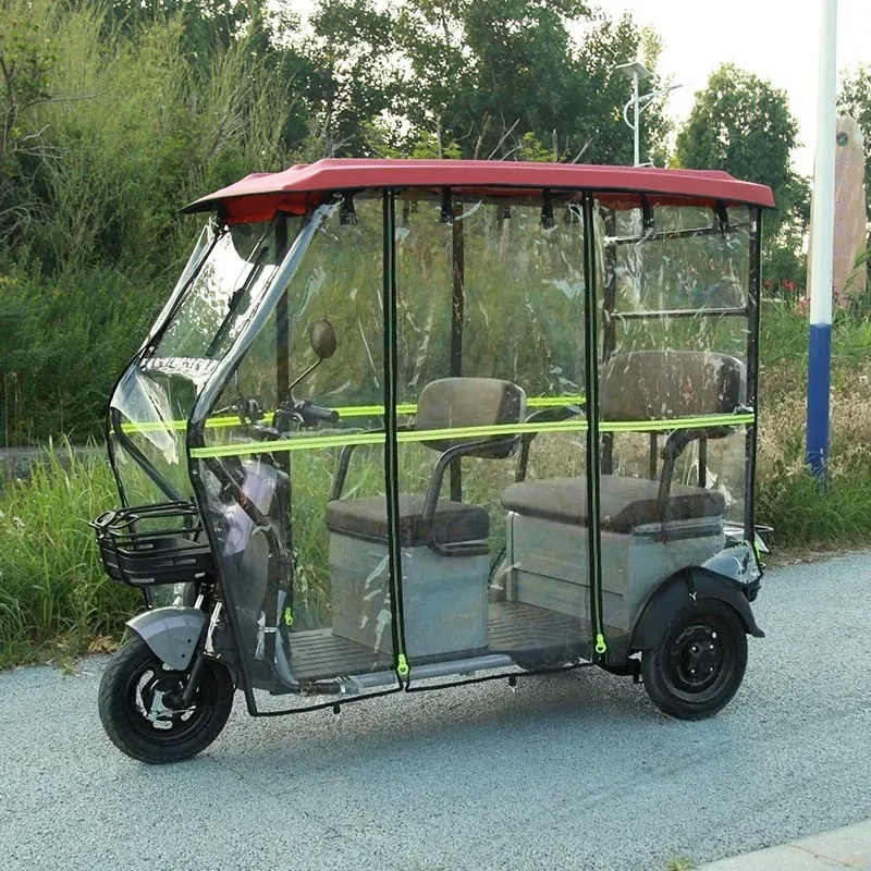 Electric Tricycle Rain Canopy Transparent Full Enclosure Cover for Mobility Scooter