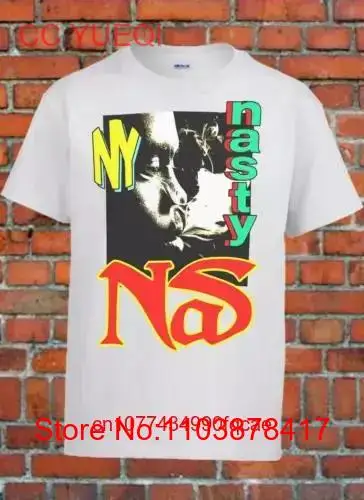 Vintage Nas Hip Hop Nasty T shirt White All Sizes S to 5XL X273 long or short sleeves