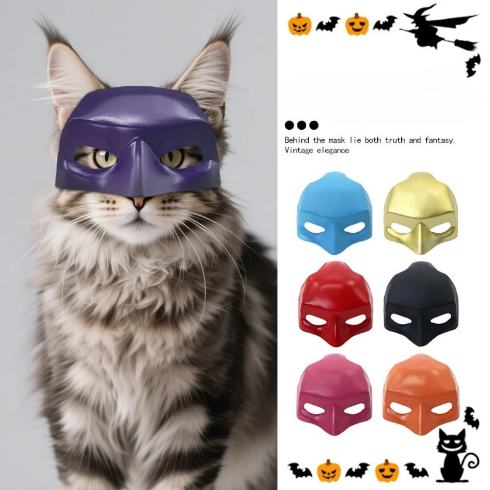 Máscara de gato de murciélago negro para Halloween, máscara de murciélago mate, juguetes geniales para mascotas, divertidas máscaras de Cosplay para mascotas, suministros para mascotas, accesorios para fotos
