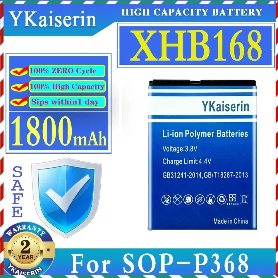 

YKaiserin 1800mAh Replacement Battery For SOP-P368 XHB168 Batteries