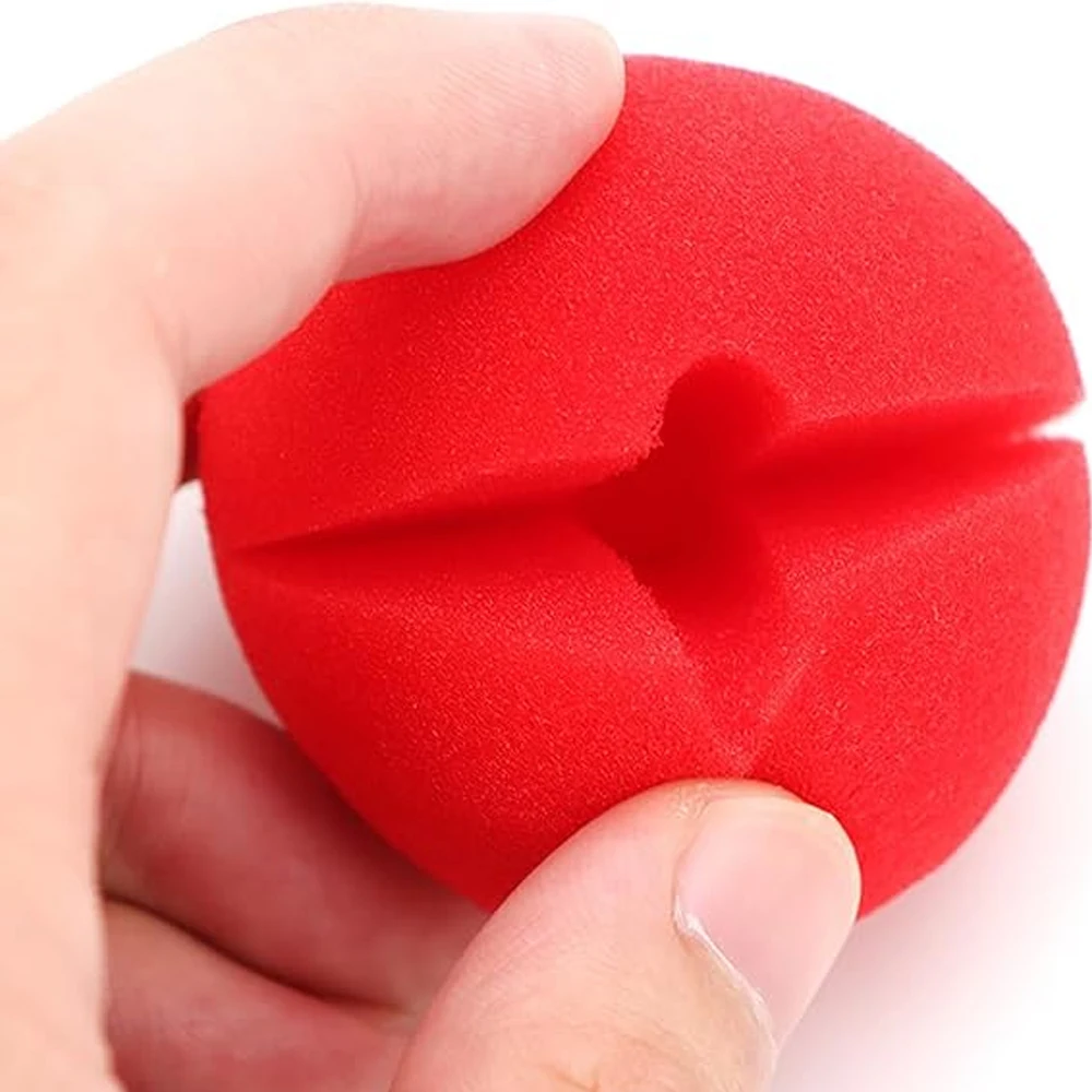 1-300Pcs Rot Lustige Clown Nase Schaum Schwamm Ball Nase für Cosplay Kostüm Requisiten Zirkus Leistung Halloween party Decor Liefert – Detail 6