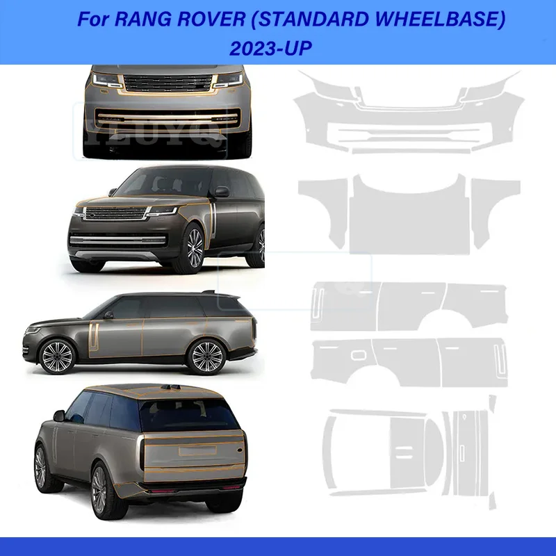 

For Land Rover Range Rover Standard Wheelbase 2023-UP Pre-Cut Paint Protection Clear Film Kit PPF Decal Car Body Sticker Styling
