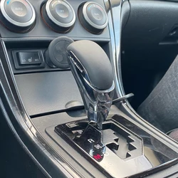 For Mazda 3 5 6 MX-5 CX-5 CX-7 CX-9 CX5 CX7 CX9 Genuine Leather Automatic Car Gearbox Handles Gear Shift Knob Stick Lever Head
