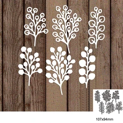 6Pcs Metalowe wykrojniki do wycinania liści do scrapbookingu DIY Wykrojniki do papieru Wytłaczane dekoracyjne wykrojniki do rękodzieła New Arrival