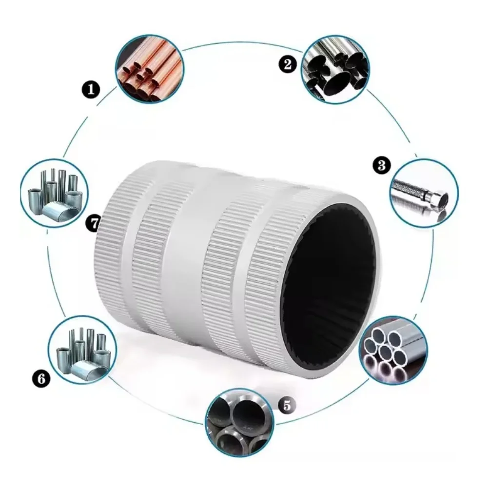 Aluminum Alloy Pipe Deburring Tool for Internal and External Chamfering Pipes 1/4 to 1 3/8 Inch for Home and Industrial Use