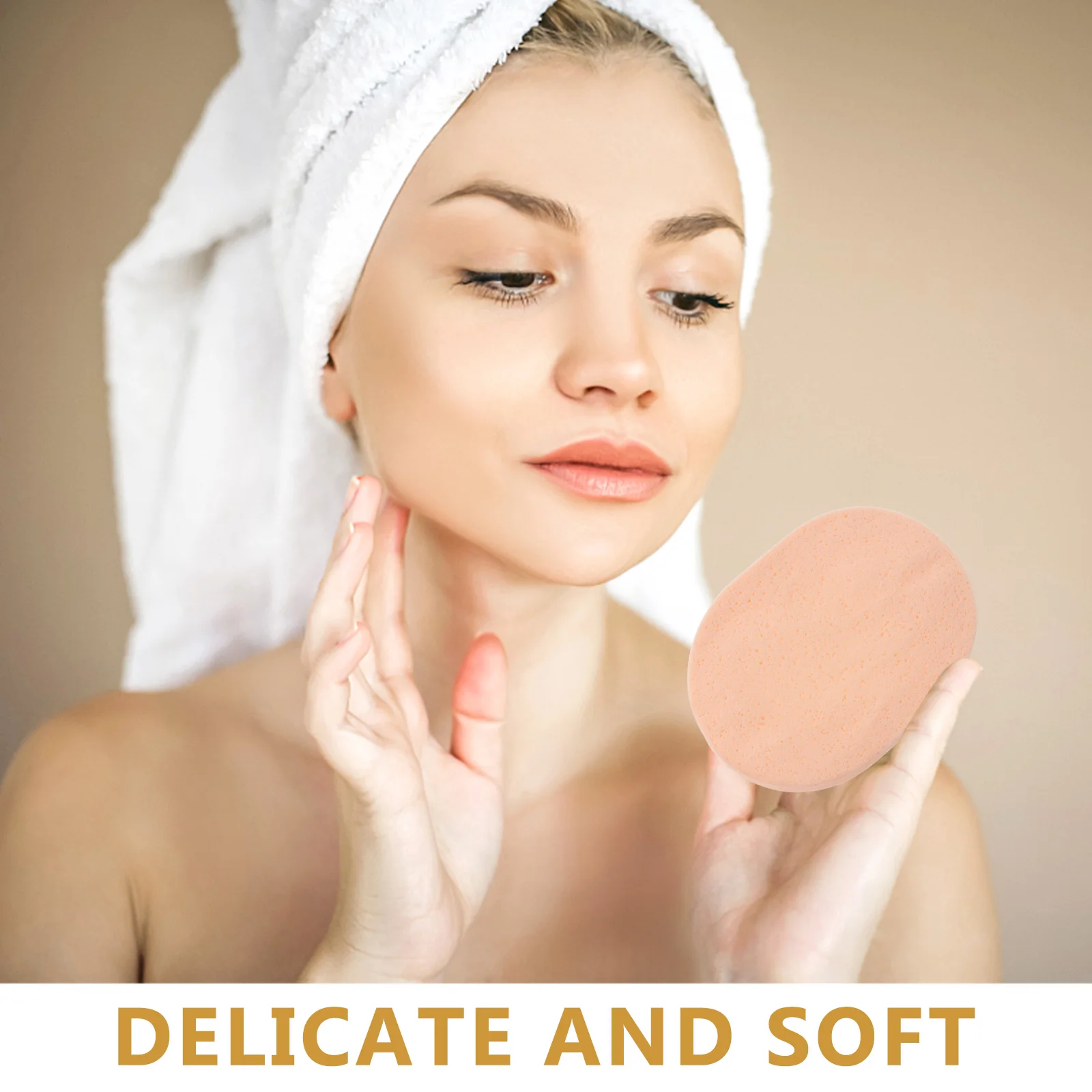 24 szt. Perłowe Makarony do Mycia Twarzy Podróżne Gąbki do Twarzy Oczyszczające Kompaktowe Gąbki Peelingujące 7mm Grube Miękkie Wielokrotnego Użytku