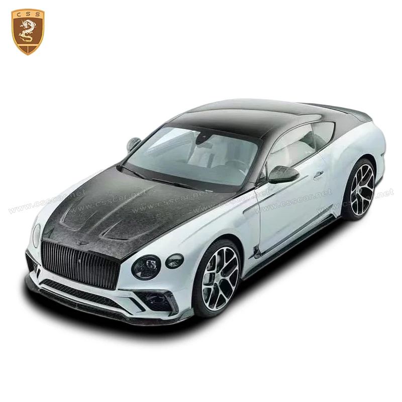 For Bentley Continental GT 2019-2024 MSY Car Front Engine Hood Air Vent Cover Styling Carbon Fiber Bonnet Cap Protect Accessory