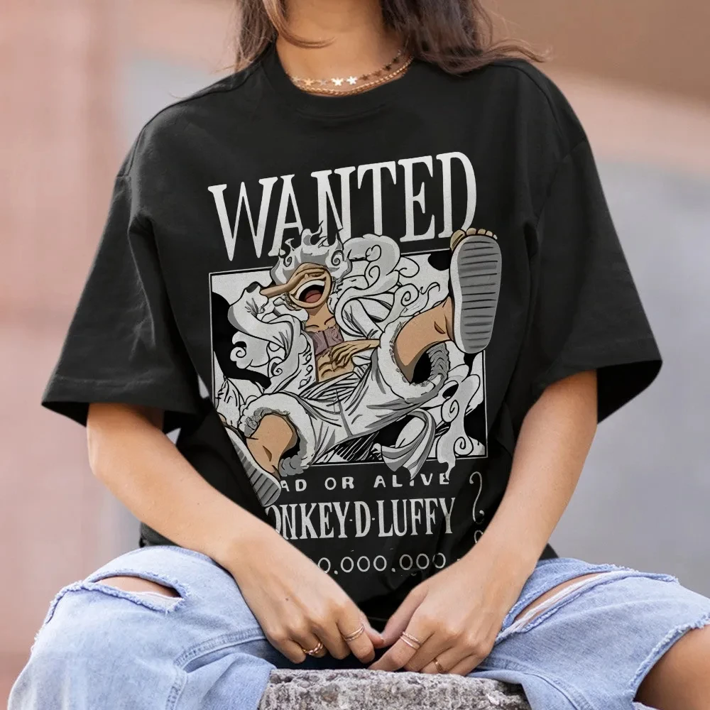 

ONE PIECE Short-sleeved Men's and Women's Same Style Comfortable Short-sleeved Couple's Clothing Casual Short-sleeved Popular