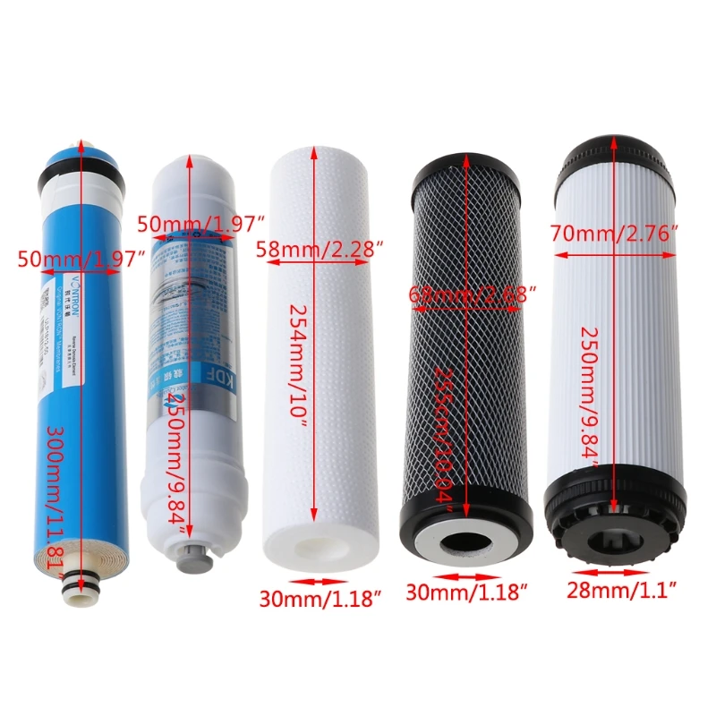 10 "5-STAGE Reverse Osmosis ชุดเครื่องกรองน้ำตลับหมึก Dropshipping