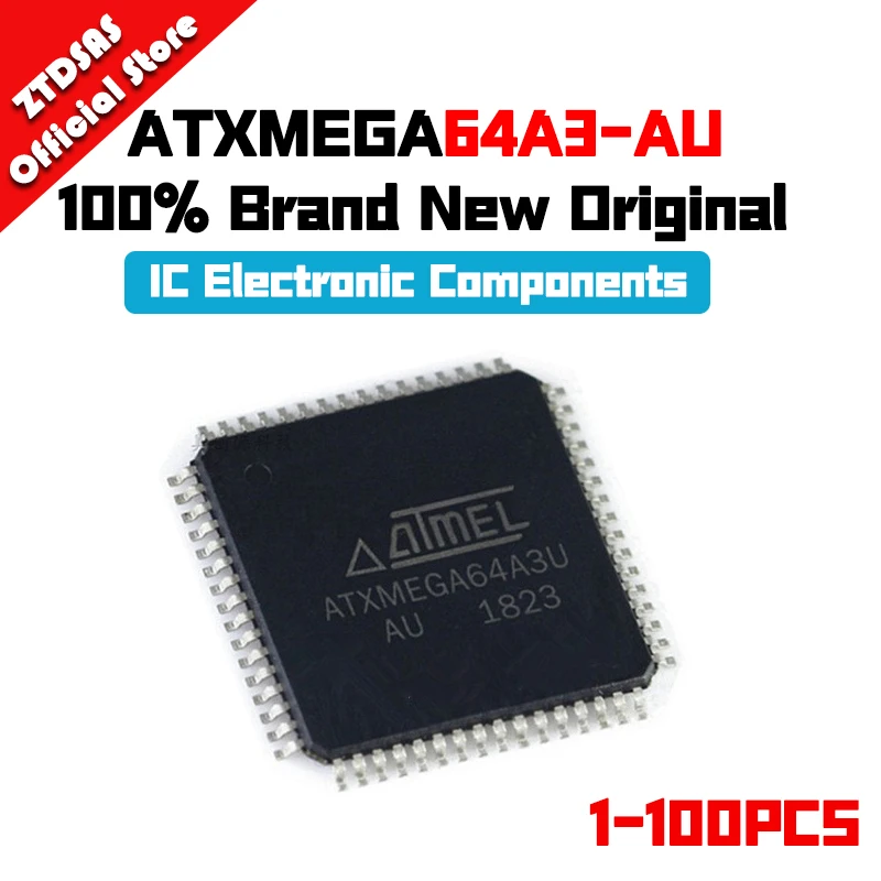 

1-100pcs New Original ATXMEGA64A3-AU ATXMEGA64A3 ATXMEGA64A ATXMEGA64 ATXMEGA IC MCU QFP-44