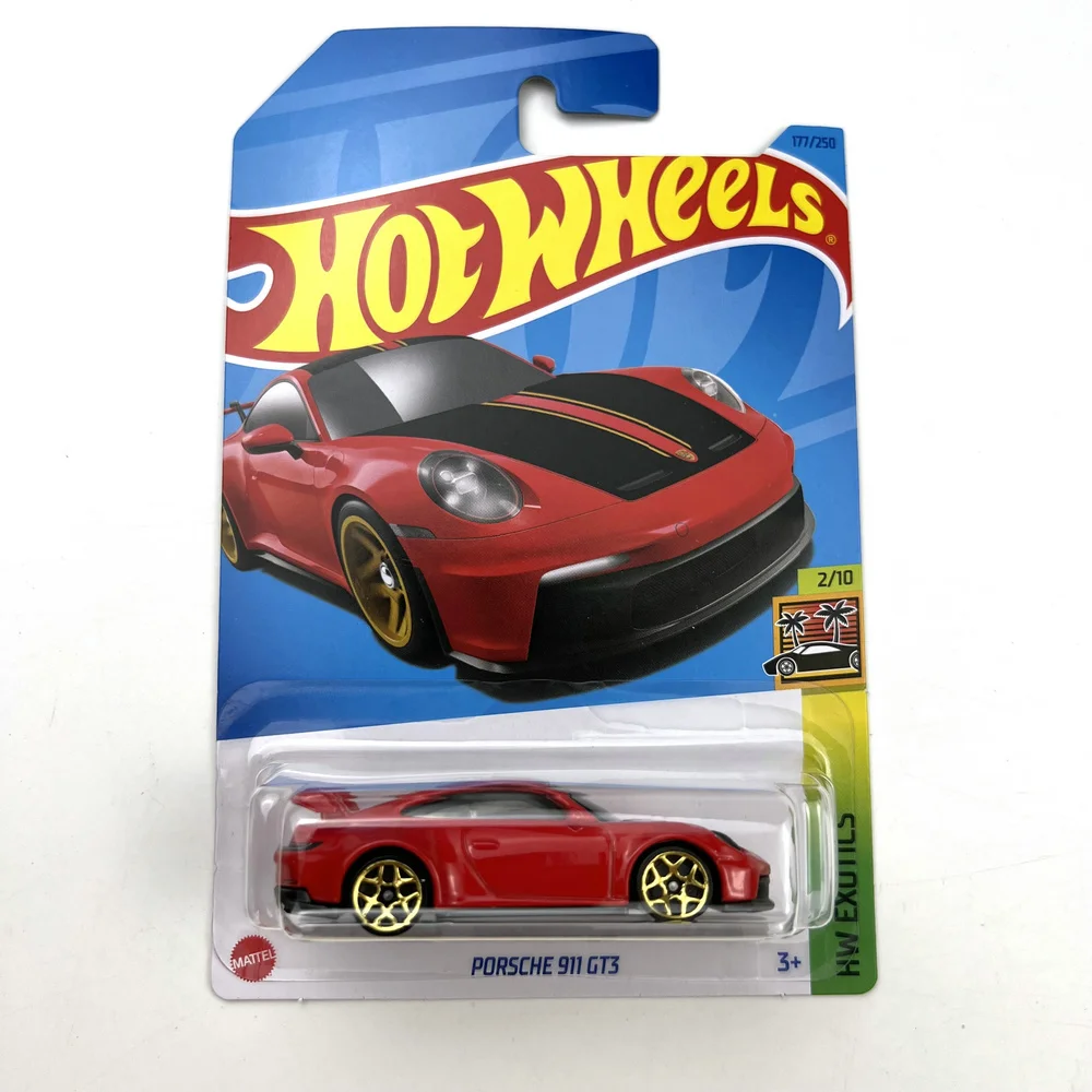 2023-177 Hot Wheels Cars PORSCHE 911 GT3 1/64 Metal Die-cast Model Toy Vehicles