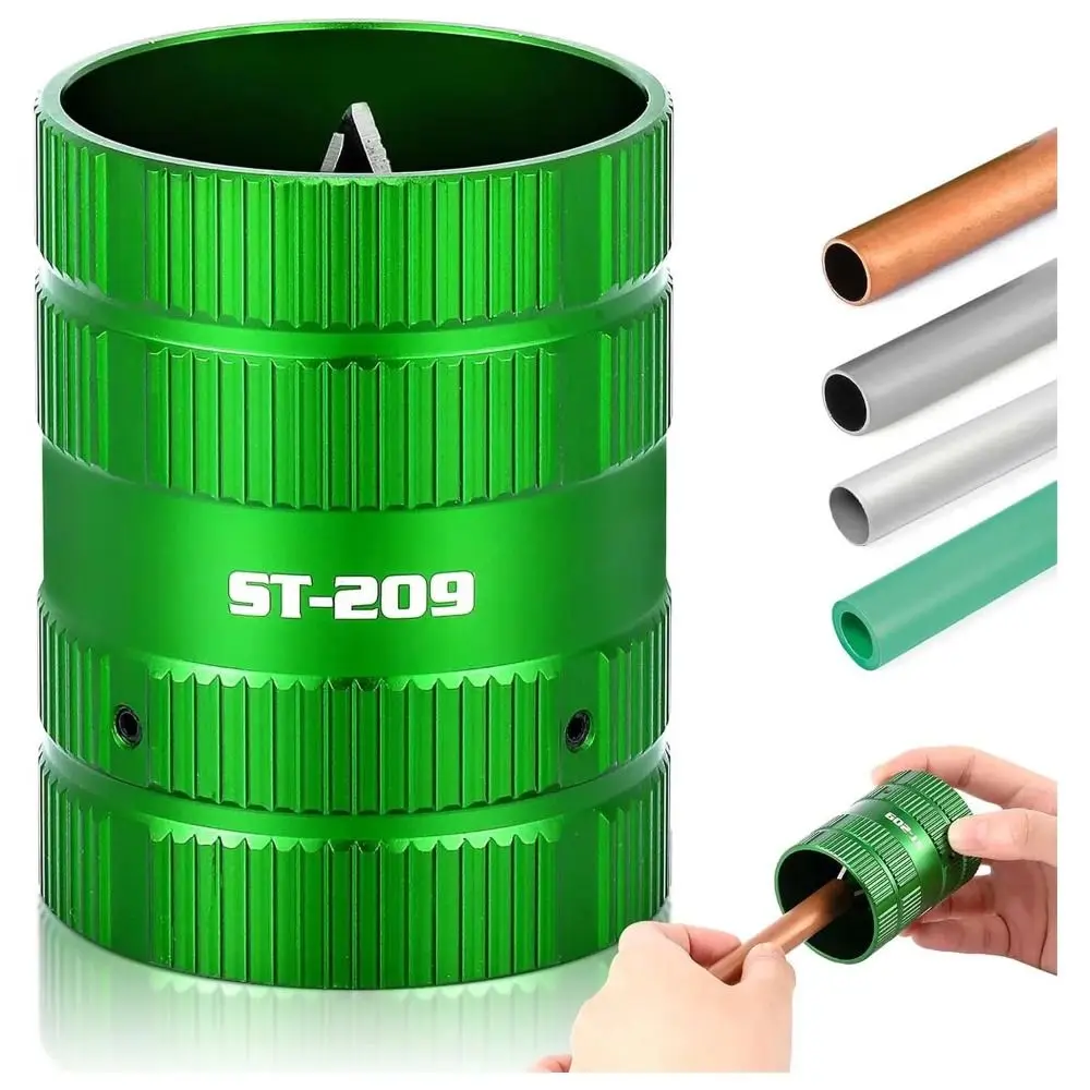 Simple Operation Deburring Pipe Reamer Tool Secure Aluminum Alloy Pipe Cleaner Durable Non-slip Deburring Tool Pipe and Tubing