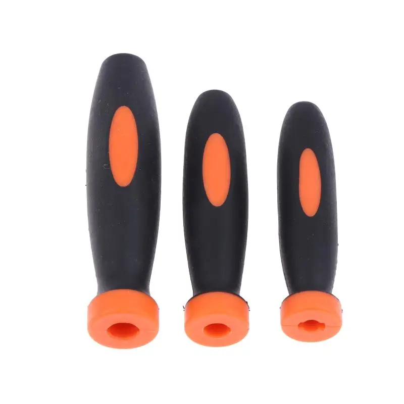 Replaceable TPR Rubber File Handles Ergonomic Nonslip Handgrip for Small Files Woodwork Repair Tools 10pcs