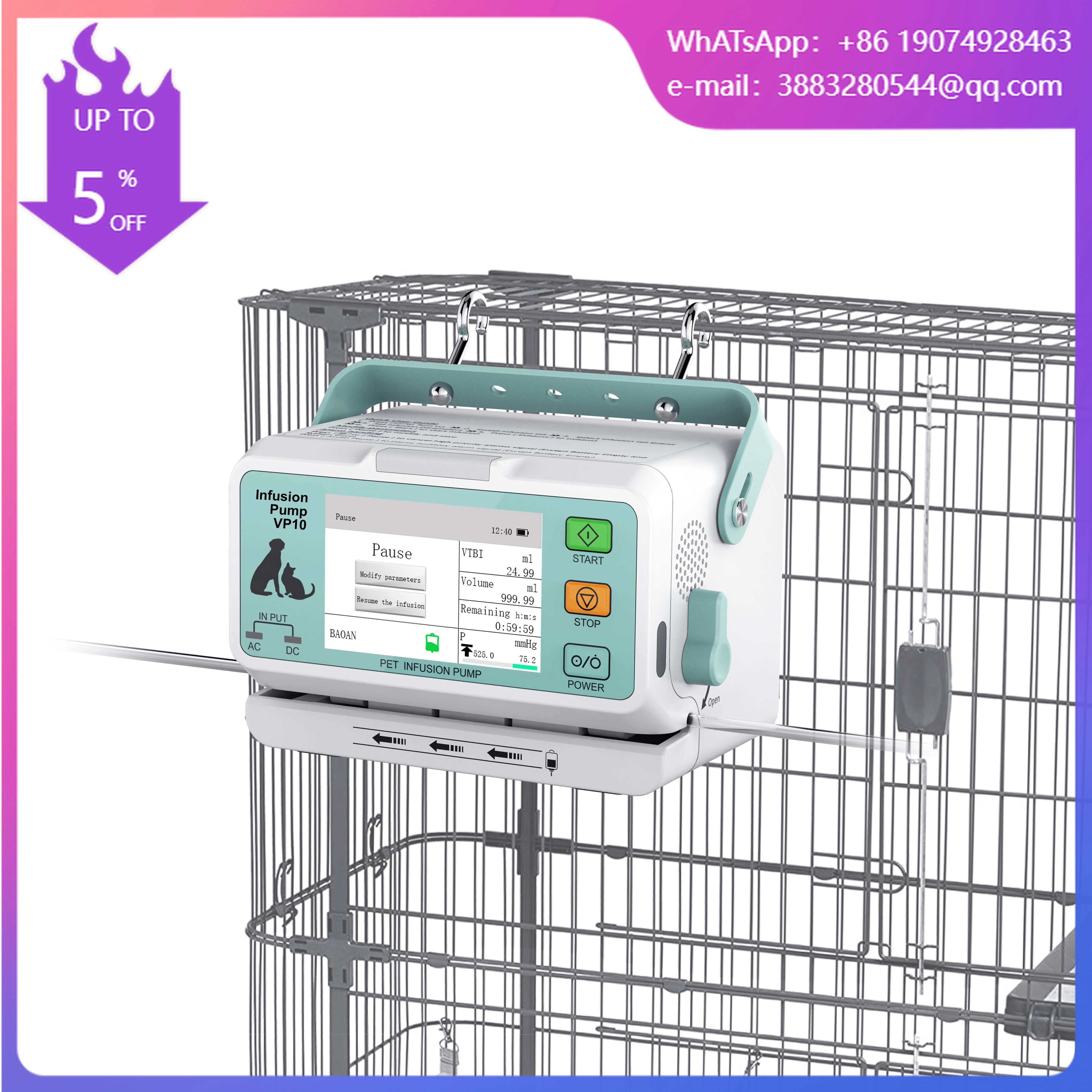 Lethealth Best Selling Diagnosis Injection Veterinary Infusion Pump Enteral Feeding Pump