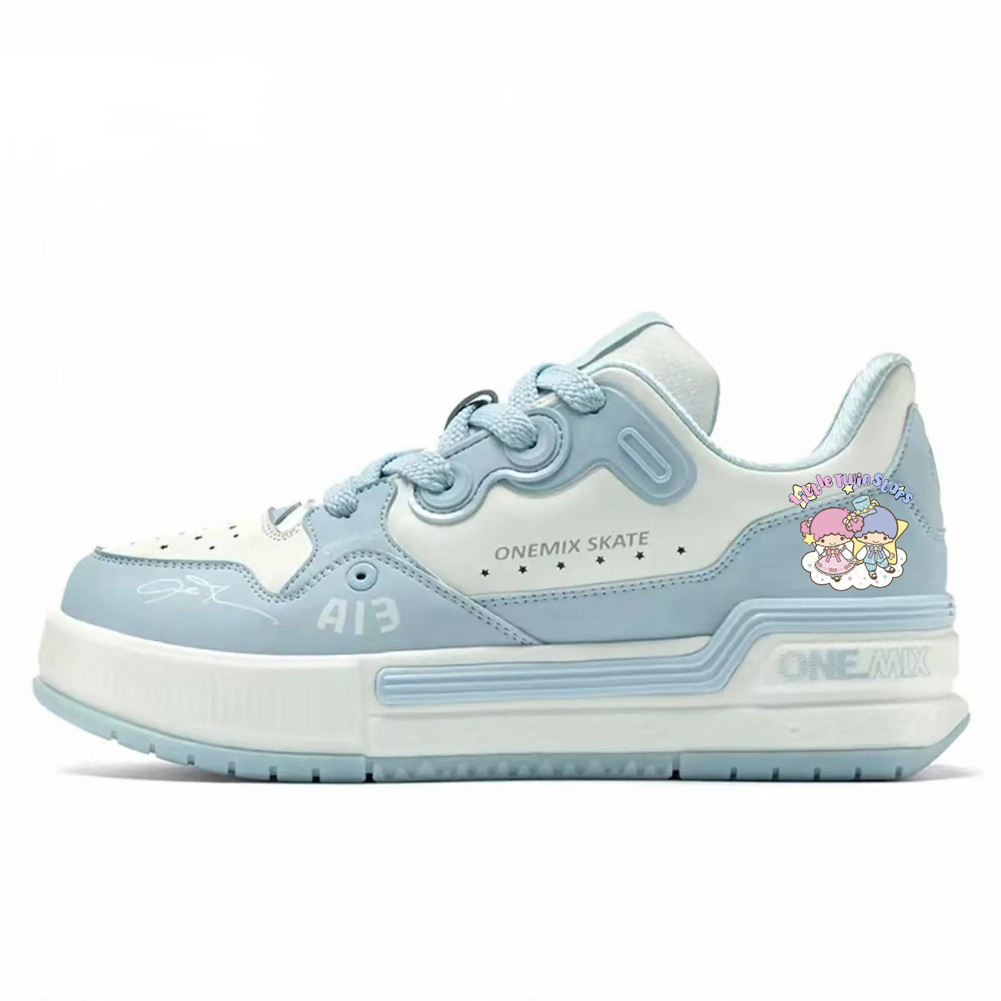 ONEMIX Sanrio Little Twin Stars Shock Absorbing Board Shoe Women Men Anti Shock Comfortable Sports Durable Tailor Made Footwear