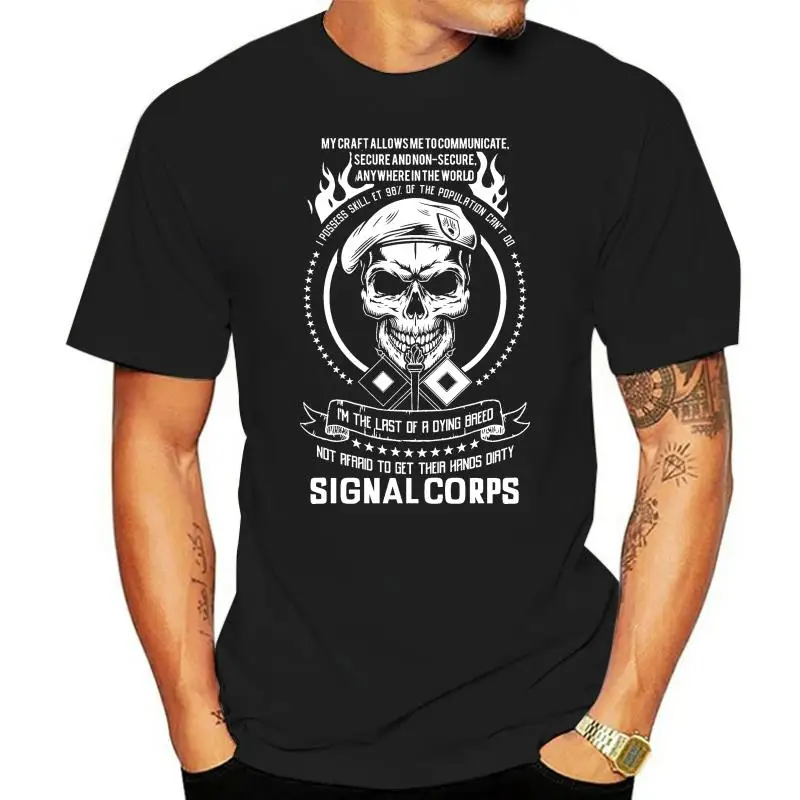 Signal Corps New Men'S Shirt American Army Military Navy Cool Amazing Casual Tee Summer O-Neck Tops Tee Shirt