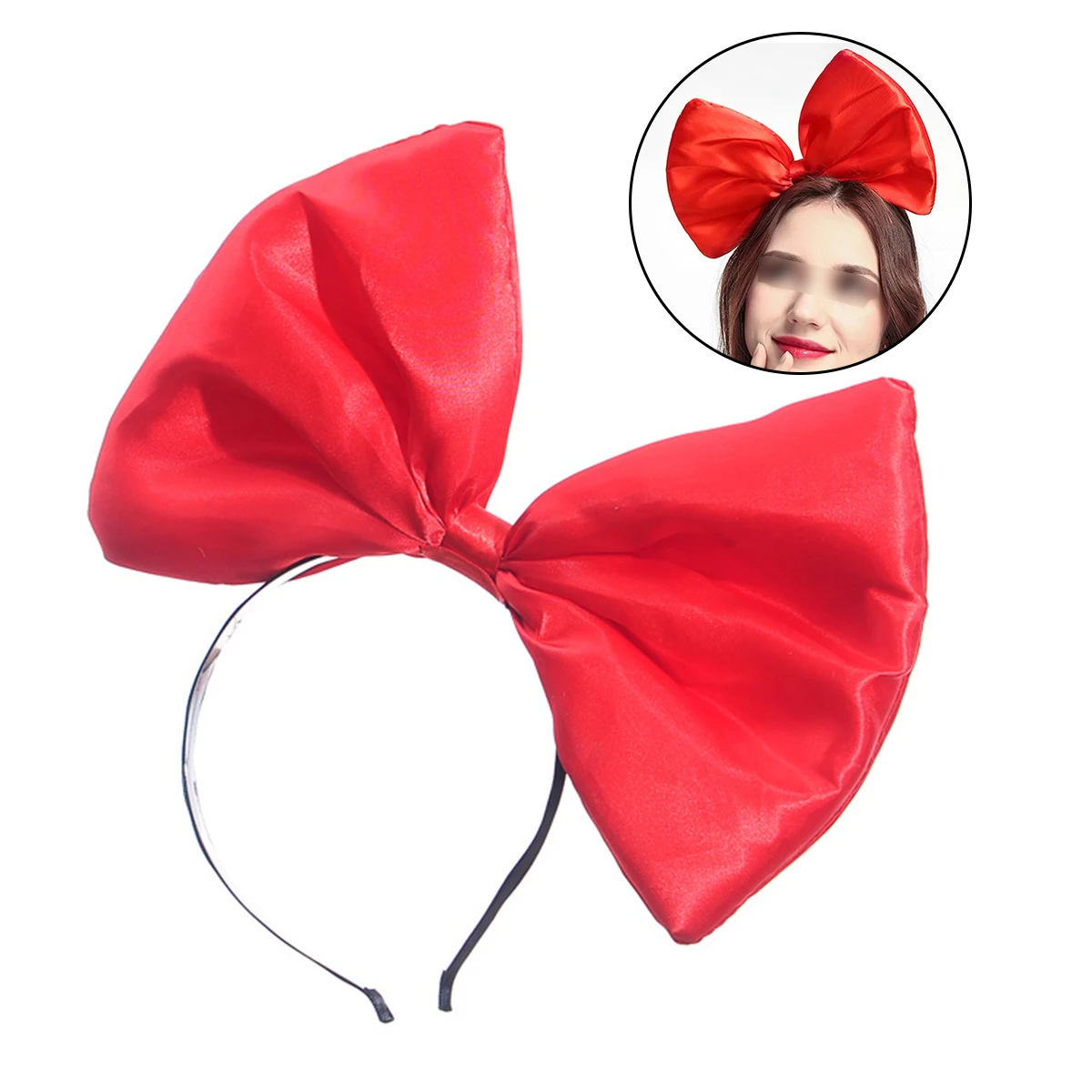 

Super Large Bowknot Head Hoop Hair Bands Lightweight Comfortable Bow Hair Band Perfect for Party Festival Birthday