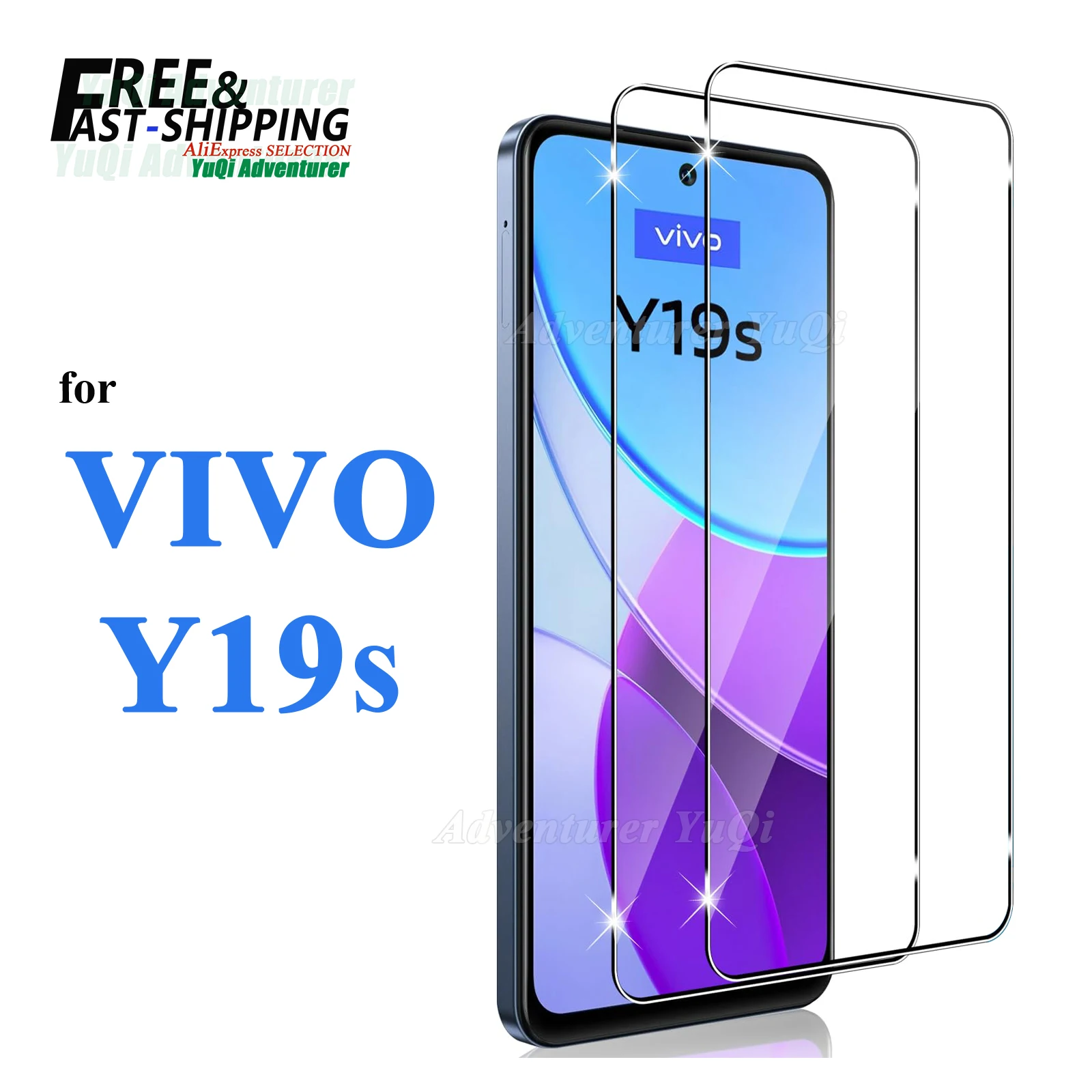

Screen Protector For VIVO Y19s Tempered Glass HD Crystal High Aluminum 9H Anti Scratch Case Friendly
