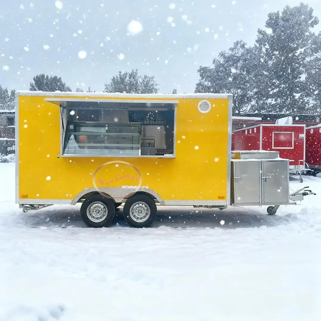 

Outdoor Gourmet Mobile Station Portable Food Trailer Universal for Camping Markets Events