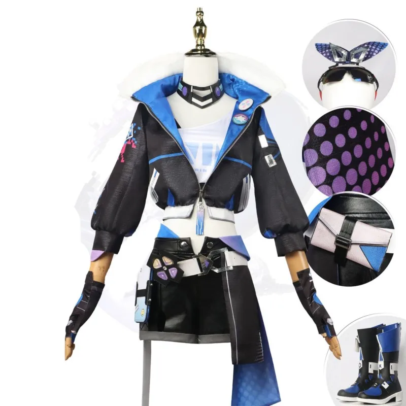 A complete set of 2D women's cosplay costumes for the Collapsed Star Dome Railway