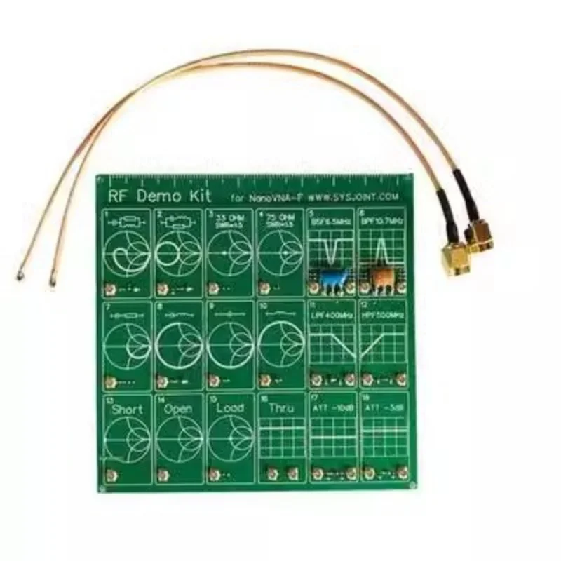 RF Demo Kit for NanoVNA VNA Frequency Test Board Vector Network Test Filter Attenuator Network Analyzers Electrical Instruments