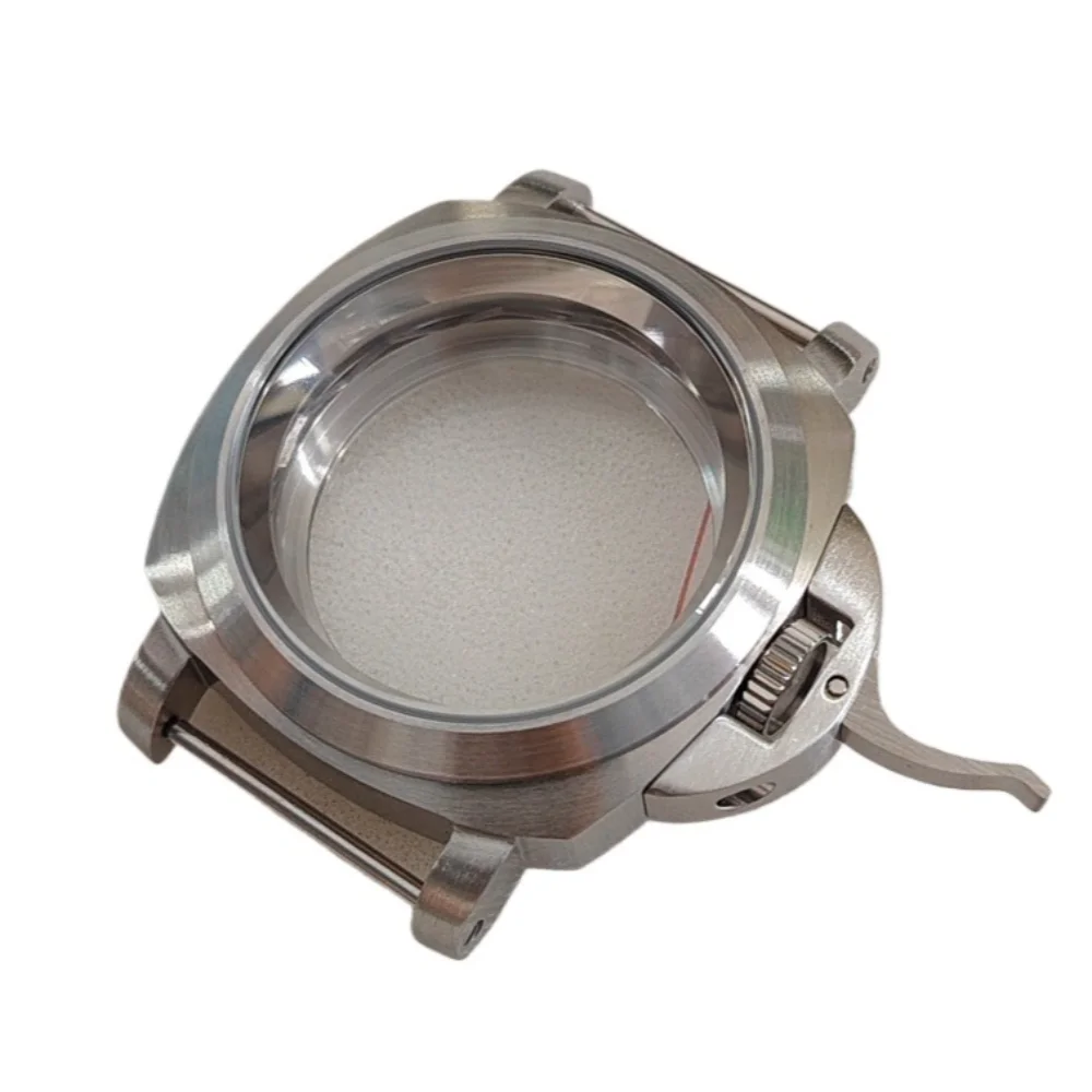 

40MM Watch Case with Handle Case for NH35 NH36 4R 7S Movement Watch Accessories Silver Color Stainless Steel