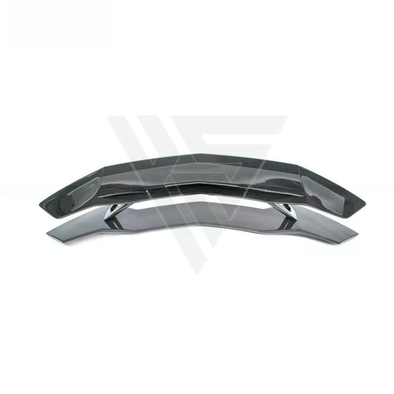 Spoiler Traseiro em Fibra de Carbono Estilo Novit com Lábio de Base Traseira para Lambo Aventador LP700 LP720 2011-2015