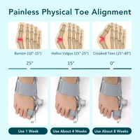 Toe Adjuster Orthotics Bone Thumb Adjustable Hammer Protector Hallux Valgus Adjuster Bunion Adjuster Orthopedic Tool Care 2